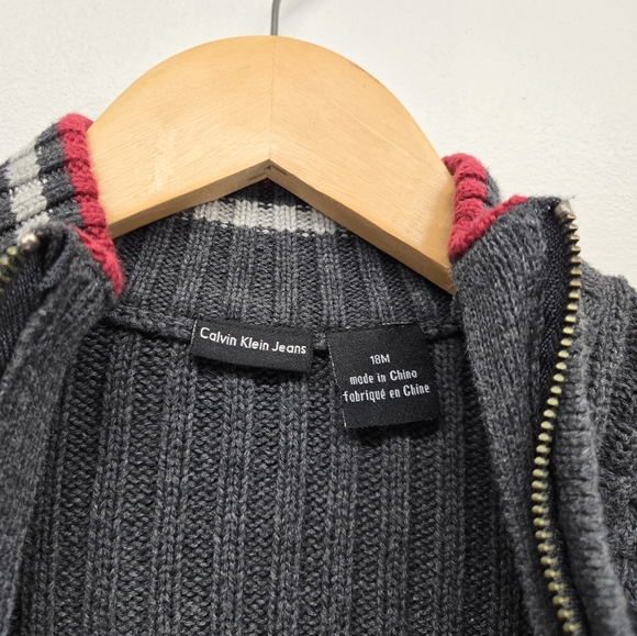 Calvin Klein Toddler Boys Sweater Cardigan - Picture 4 of 8